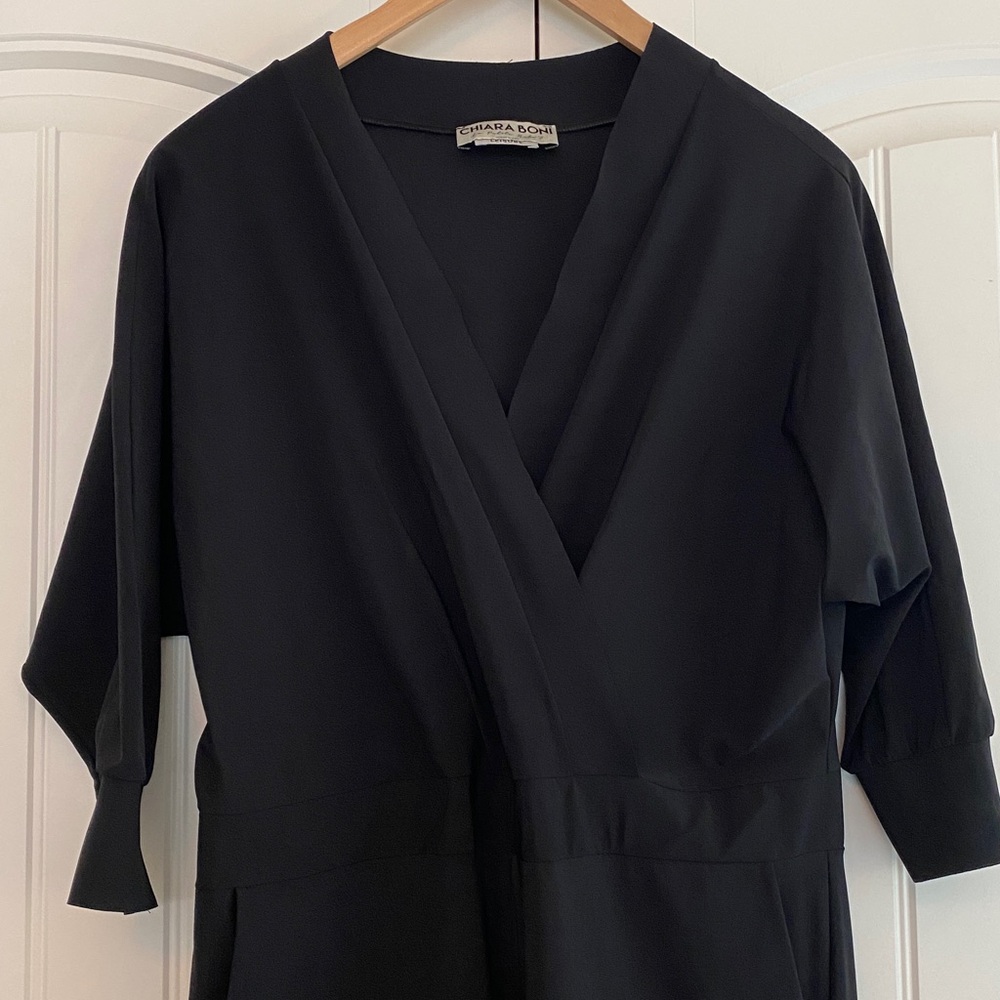 Chiara Boni La Petite Robe Women Black Leisure Hildur No Belt Jumpsuit Sz XS - Picture 2 of 10